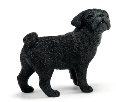 Produktbild von Schleich Spielfigur Mops Hündin Schwarz 46 mm Breite, 15 mm Tiefe, 36 mm Höhe