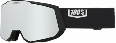 Zdjęcie produktu dla gogle narciarskie 100% Snowcraft XL Black/HiPER Silver Mirror/HiPER Turquoise Mirror