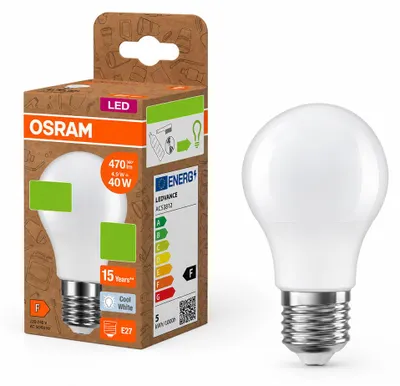 Imagen del producto de Osram LED A55 Birne 4,9W = 40W E27 matt 470lm neutralweiß 4000K