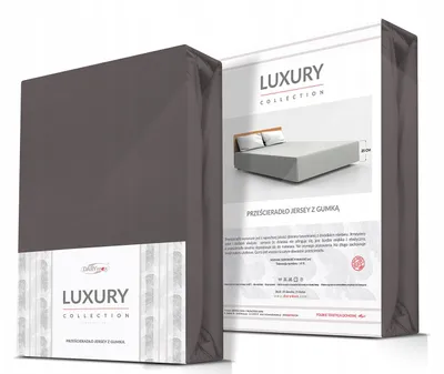 Obrázok produktu pre MATERACE Z GÓR Posteľná plachta Jersey 220x200 cm Antracitová s gumou