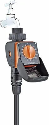 Obrázek produktu pro Claber Aquauno Logica, Digitální časovač zalévání, 60 min, Černá, Oranžová, 1 kusů