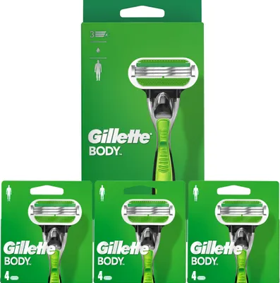 Produktbild von 1 x Gillette Body Rasierer plus 3 x Ersatzklingen