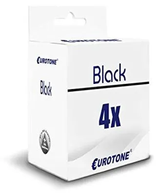 Eurotone 4x Tintenpatrone kompatibel mit HP 363XL Schwarz – Produktansicht 1
