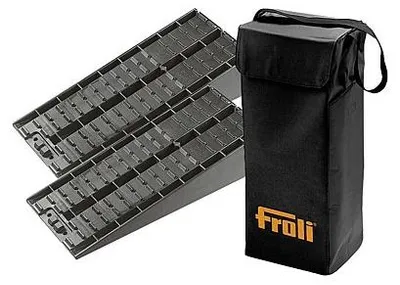 Produktbild von froli Auffahrkeil Maxi Keil 2er Set inkl. Tasche schwarz 5 t bis 12 cm