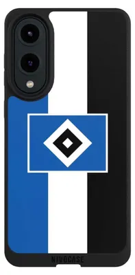 Produktbild von NIVOCASE Handyhülle für Samsung Galaxy S25 Edge  Hülle NIVOpure Case Schwarz HSV Hamburger SV Streifen