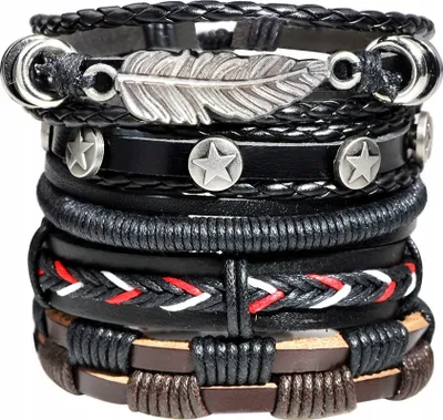 Produktbild von Lederarmband Satz von 5 Stück 299