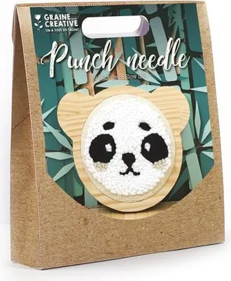 Zdjęcie produktu dla Zestaw kreatywny do punch needle - panda