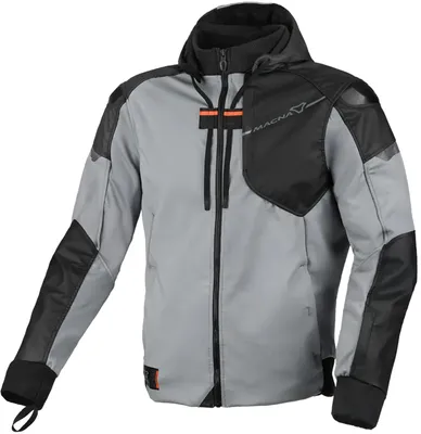 Produktbild von Macna Distec Motorrad Textiljacke, grau/schwarz, M