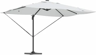 Produktbild von vidaXL Sonnenschirm Sand 352 x 251 x 265 cm Polyester und Aluminium