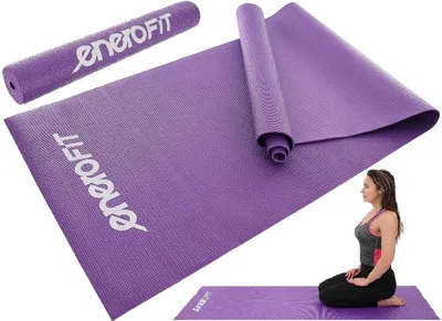 Obrázok produktu pre Protišmyková podložka na cvičenie jogy 173X61X0.3CM Fialová fialová ENERO FIT