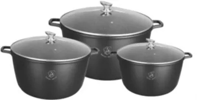 Produktbild von Kochtöpfe XXL-3Set 36cm,40cm Und 44cm aus Aluguss innen Stein
