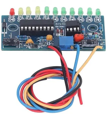 Immagine prodotto di Modulo indicatore di livello a LED da 12 V e 3 mm con VU meter a 10 segmenti