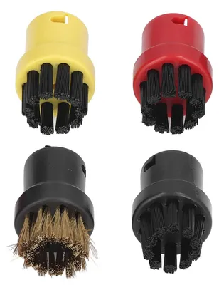 Produktbild von Dampfreiniger Rundbürsten-Set - Ersatz-Bürstenkopf für Dampfreiniger - Zubehör für SC1 SC2 SC3 SC4 SC5 SC7 - Schwarz