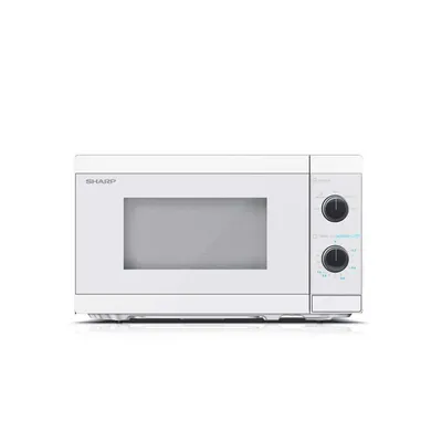 Produktbild von SHARP YC-MS01E-C Mikrowelle (800 W, 20 L, 5 Leistungsstufen, Auftaufunktion, einfache Reinigung), weiß