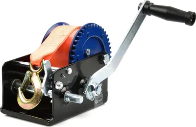 Immagine prodotto di Verricello manuale, portata massima 1133 kg, cavo in acciaio da 10 m, ideale per traino auto, paranco, argano