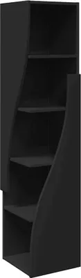 Produktbild von vidaXL Eckschrank Schwarz 32x32x140cm Holzwerkstoff