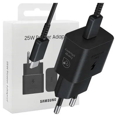 Immagine prodotto di Samsung EP-T2510XBEGEU Caricabatterie Super Fast Charging 25W con Cavo da USB Type C a USB Type C Nero, productTiles.product.images.aiGenerated