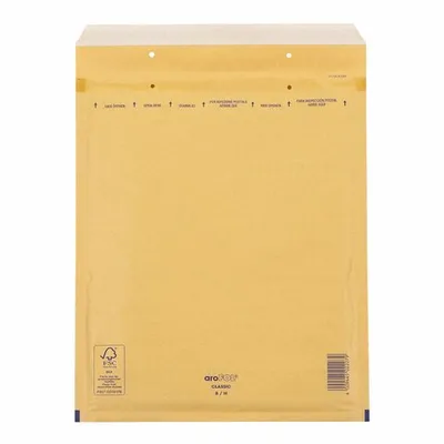 Produktbild von 25x AROFOL CLASSIC Luftpolstertasche  8/H-18 270x360mm für B4 braun