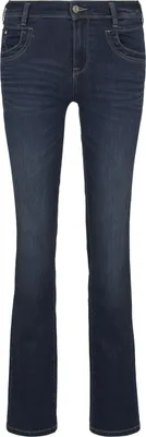 Zdjęcie produktu dla Proste wybielone jeansy Regular Fit Spodnie z biodrowym materiałem z bawełny organicznej ALEXA | 31W / 30L