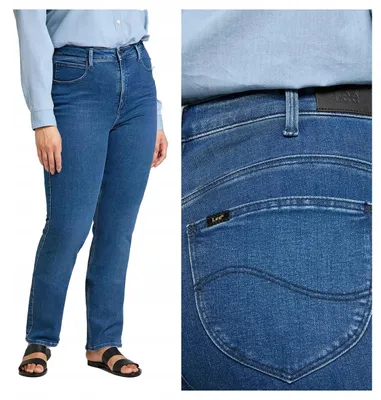 Produktbild von Lee | Damenjeans Classic Straight Plus Denim Stretch Straight Fit W44 L31
