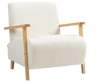 Produktbild von Sessel mit Rückenlehne, Relaxsessel Armlehnen, Gepolstert Loungesessel für Schlafzimmer, Wohnzimmer