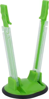 Produktbild von Einstellbare Hände frei Baggy Rack Clip Küche Lebensmittel Lagerung Tasche Opener Halter Anti-Rutsch (Grün)