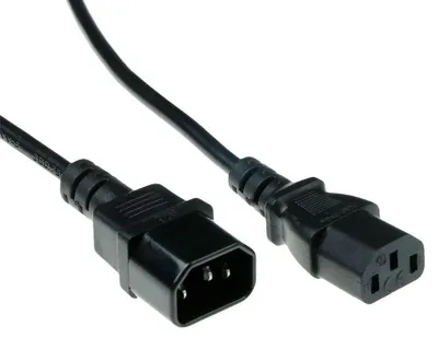 Immagine prodotto di ADVANCED CABLE TECHNOLOGY Cavo di collegamento 230V C13 - C14 1,8 m 1,8 m Nero Cavo di alimentazione (AK5030)