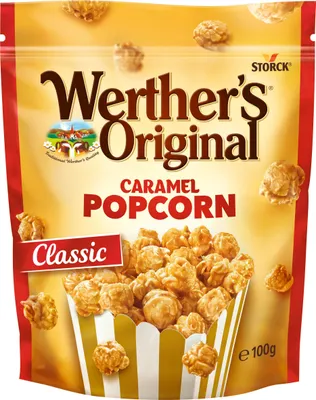 Obrázok produktu pre Werther's Original Karamelové cukrovinky s príchuťou popcornu 100 g