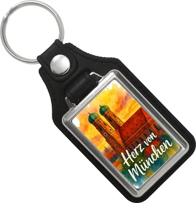 Produktbild von Münchner Frauenkirche Herz von München Schlüsselanhänger mit