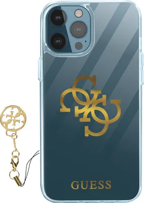 Produktbild von Guess, Schutzhülle mit Anhänger für Apple iPhone 12 Pro Max, Gold