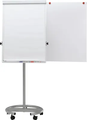 Image de MAUL Flipchart MAULoffice 64 x 77 x 196.5 cm mobile réglable en hauteur argenté