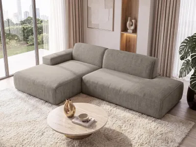 Productafbeelding van AX LIVING Hoekbank Braun Didim Duo, 288 cm, chenille, losstaand model