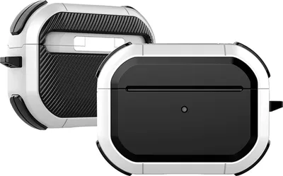 Produktbild von Mobigear Slim Armor Apple AirPods Pro 2 Stoßfeste Hardcase Hülle - Weiß