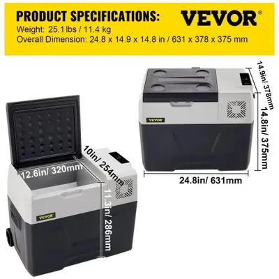 Productafbeelding van Draagbare compressor koelbox mini koelkast voor buiten camping en picknick