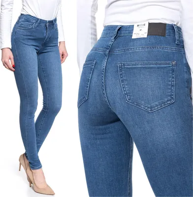 Produktbild von MUSTANG, Damen Jeanshose, Skinny fit, ZOE SUPER SKINNY, W24 L32, Blau, Jeans, baggyjeans, buggy