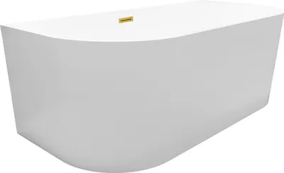 Obrázek produktu pro Balneo volně stojící vana VIVA akrylátová s víkem click-clack zátka lesklá zlatá 150x75cm
