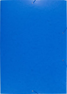 Produktbild von Exacompta 10x Sammelmappe + Gummizug 3 Klappen Karton 600g/qm A2 Blau 59652E