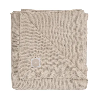 Produktbild von Jollein Decke Basic Knit 100x150 cm Nougat