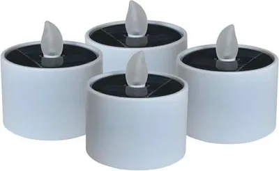 Produktbild von RealPower LED- Solar Teelicht STL-4, 4 Stück