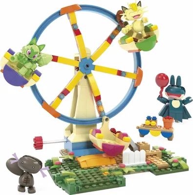 Produktbild von Pokémon Spaß auf dem Riesenrad (mit 4 Actionfiguren, 393 Teile)