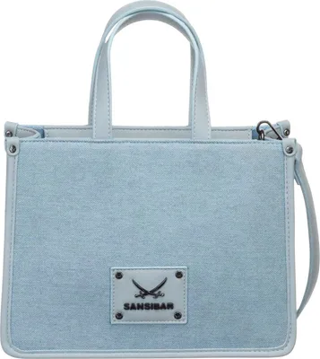 Produktbild von Sansibar Handtasche Umhängetasche Mini Tote Bag Jeans hellblau
