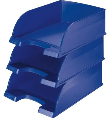 Produktbild von Leitz 52330035, Kunststoff, Blau, A4, Briefumschlag, Letter, Hinweis, Papier, 242 x 330 x 95 mm, 255 x 357 x 103 mm