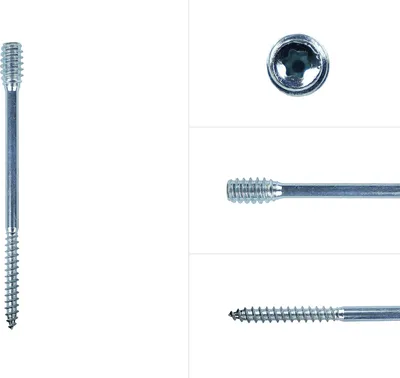Produktbild von Distanzschrauben - Justierschrauben verzinkt 6 x 60 mm - Pro Schachtel 50 Stück
