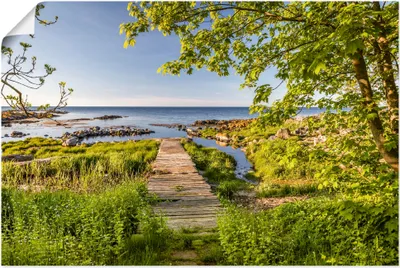 Produktbild von ARTland Poster Der Weg zum Meer auf Bornholm Größe: 120x80 cm