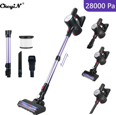 Produktbild von CkeyiN 28kPa Akku-Hand-und Stielstaubsauger Kabelloser Leistungsstarker Staubsauger 250 W LED-Beleuchtung