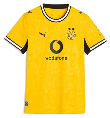 Productafbeelding van BVB uitshirt voor kinderen, seizoen 2026/27. Bedrukking: zonder spelersnaam. Maat: 152