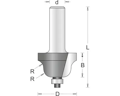 Produktbild von HM-Profilfräser Karnisfräser HiKOKI 25,4x57 mm