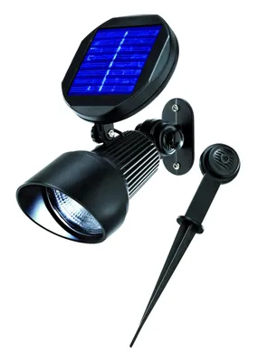 Produktbild von esotec Solarspot SPOTLIGHT kaltweiß 6000K AKKU IP44 wetterfest outdoor 102138