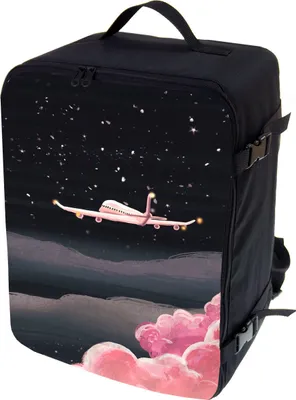 Produktbild von Flugzeug Handgepäck, Rucksack, 40x30x20 cm, gepolstert, Flugzeugtasche, Handtasche, Reisetasche, Koffer Größe, Flugzeug [102]