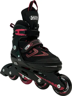 Produktbild von Best Sporting Inline Skates Kinder I Rollschuhe größenverstellbar I robuste Inliner für Jugendliche mit Bremse I schwarz/blau I Rollerskates Schuhe Kinder I Inliner mit 4 Rollen